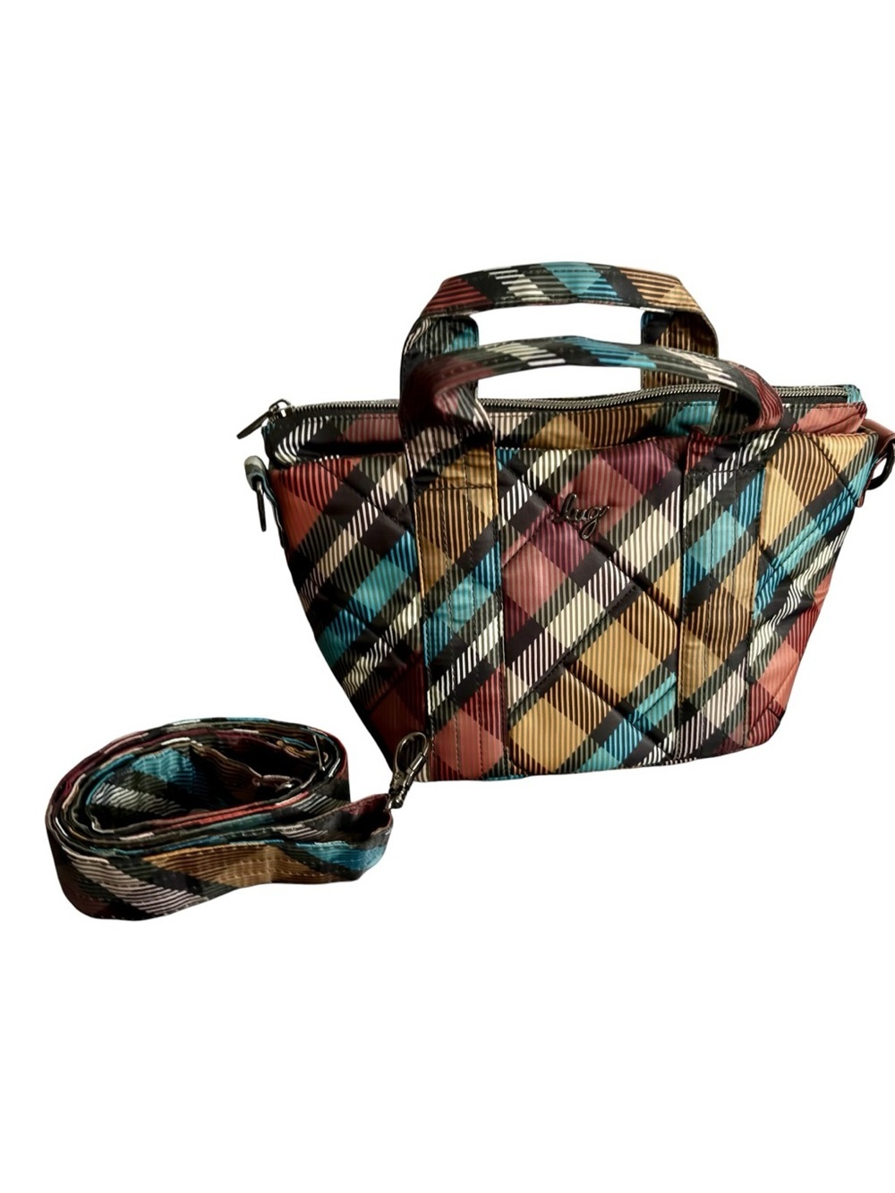 Lug Dori Mini Quilted Plaid Bag with Strap - Picture 7 of 10